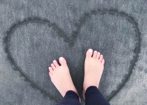 I love the feeling of my toes in the sand.