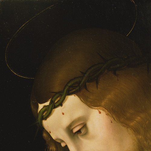 v-ersacrum:Marco d'Oggiono, Christ Carrying the Cross (detail), c.1495-1500