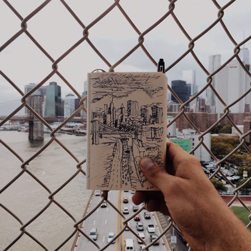 cjwho:  A New York Sketch by Christian Borger  Christian Borger a Boston based photographer is exploring New York in a different way.  CJWHO:  facebook  |  instagram | twitter  |  pinterest  |  subscribe