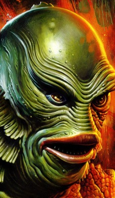 atomic-chronoscaph:The Creature from the Black Lagoon - art by Jason Edmiston