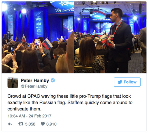 buzzfeed: Someone Apparently Passed Out Pro-Trump Russian Flags At CPAC