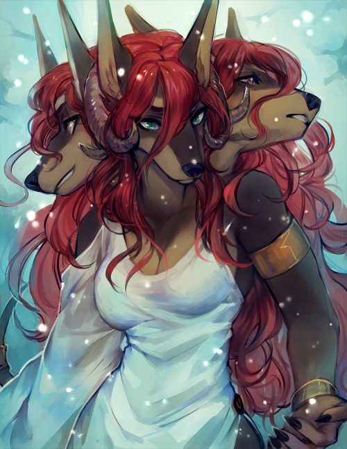 dragondeviant:  Female Cerberus (source) 