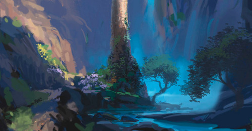 scurviesdisneyblog:Tangled concept art by Bill Perkins (x)