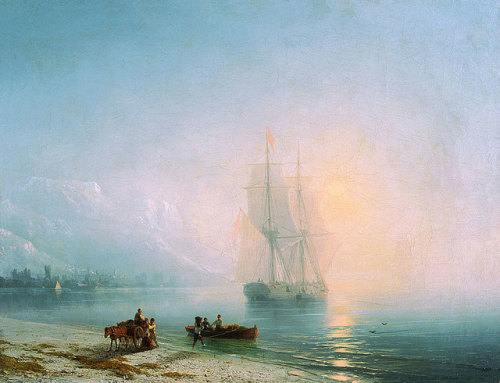 spoutziki-art:Calm Sea by Ivan Aivazovsky, 1863