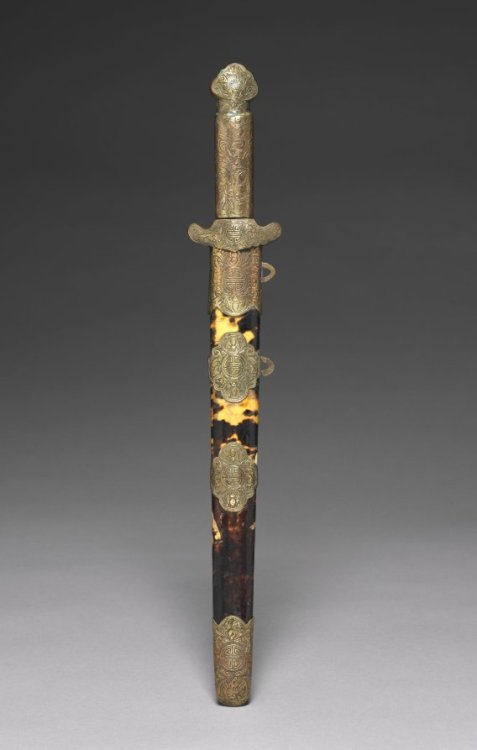 cma-korean-art:Dagger and Scabbard, 1800s, Cleveland Museum of Art: Korean ArtSize: Overall: 42.5 cm