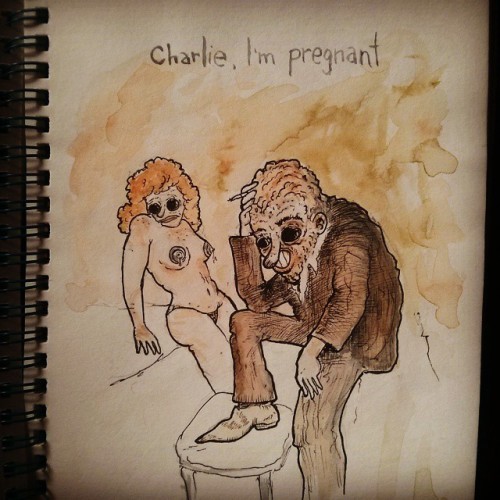 Charlie, I&rsquo;m pregnant&hellip; #postcardfromahookerinminneapolis #tomwaits #bluevalenti