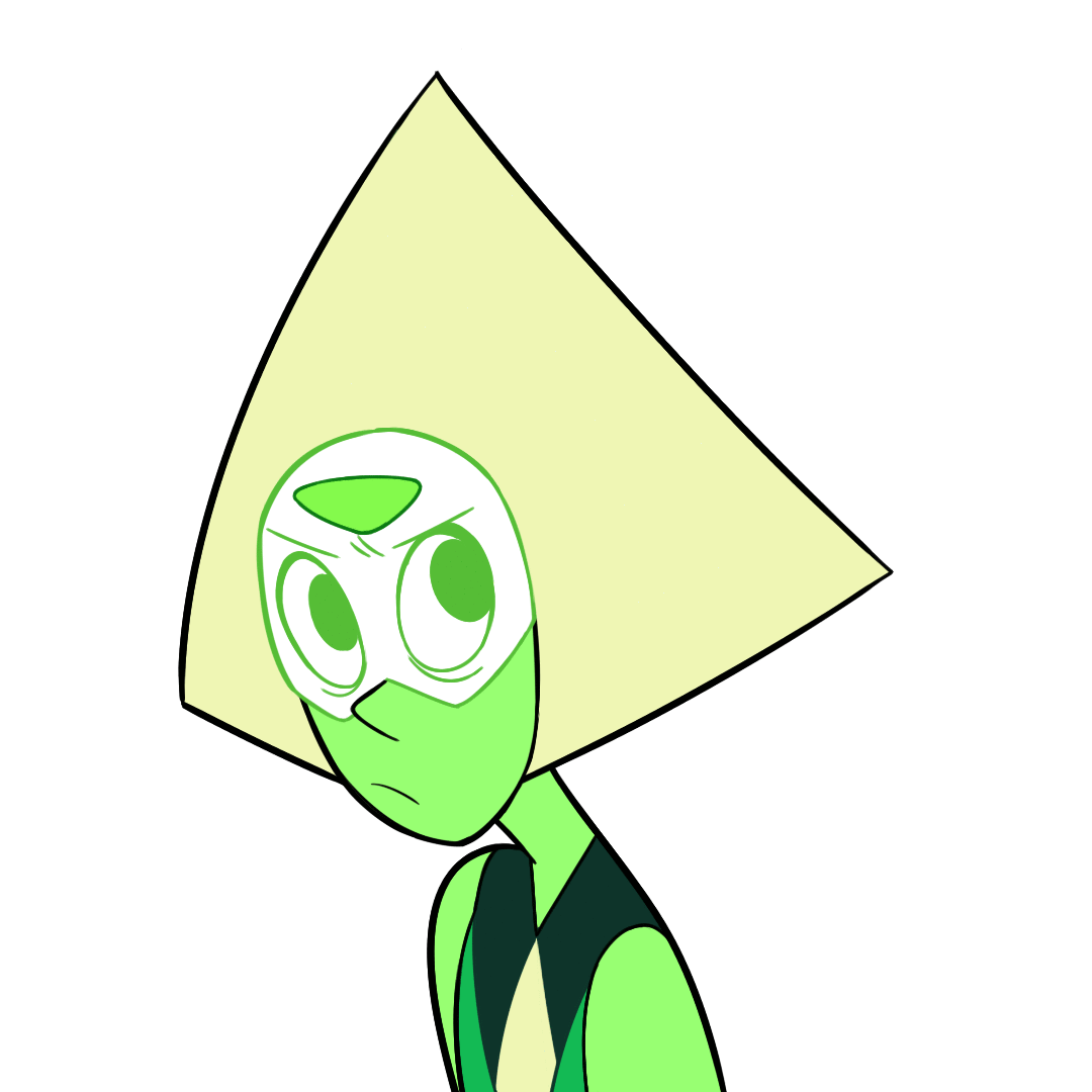 eyzmaster: cubiccyan: I inked and colored that Peridot animation long ago but was