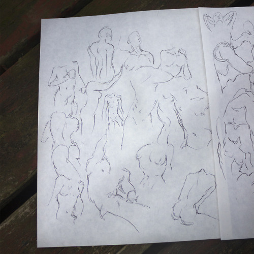 30 second gesture studies to help smooth out some of that stiffness in my posesWatch me draw them and burn some incense here  patreon | commissions | more art  