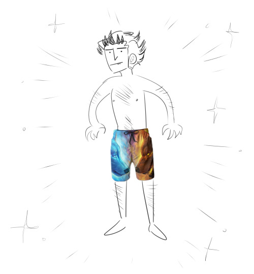 mans got shorts