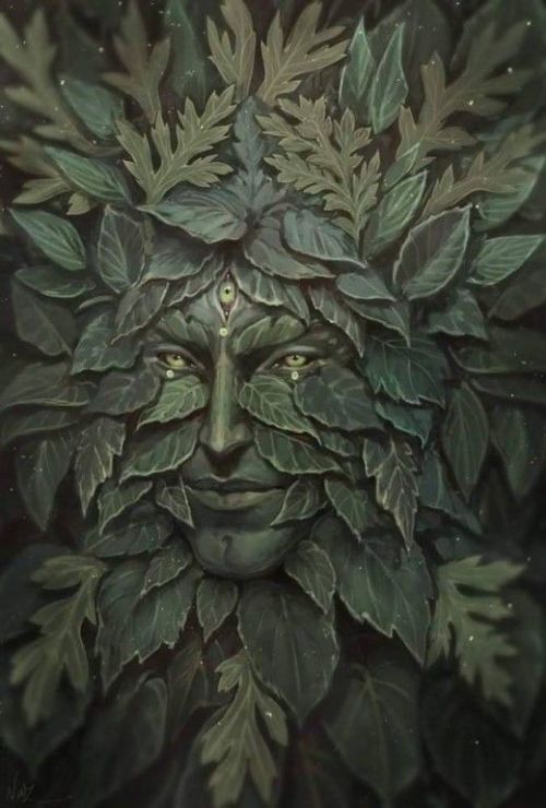 deliciouslydark: Greenman by Naz Nemati