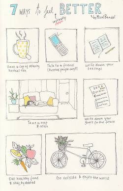 micolart:  14.09.2015// “7 ways to feel (instantly) better” I tried to think about what makes me feel good when i’m blue and i came up with this. I hope it will help even just one of you xoxo 🍑 