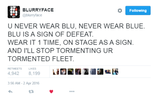 tylersoldtweets:the blue’s never gone.reverse the red, it’ll be blue.fight off your demon,and you’ll