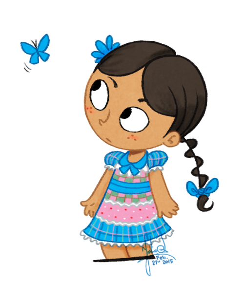 Jaçunã and the Butterfly!Total work time about 7 hours.