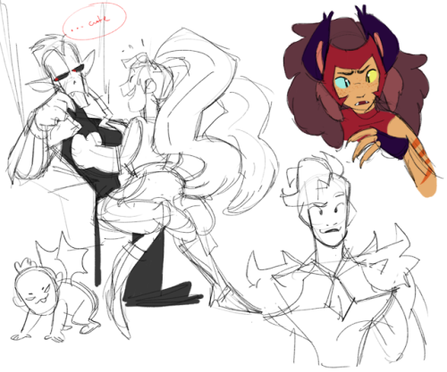 horse-museum:doodles after finishing S2 of she-ra! loved seeing more of the horde and my favourite t