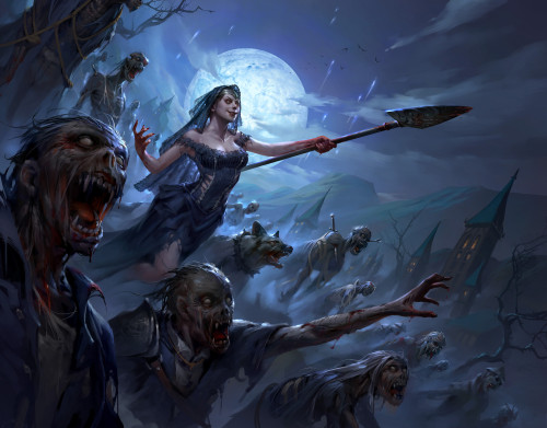 Ghouls&rsquo; Night Out - MTG Innistrad  Fajareka Setiawanwww.artstation.com/artwork/5Bn