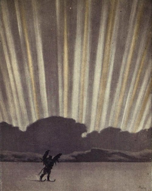 publicdomainreview:Return of the Head Hunter (1921), by the Canadian painter Arthur Heming who &mdas