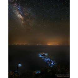 Blue Tears and the Milky Way #nasa #apod