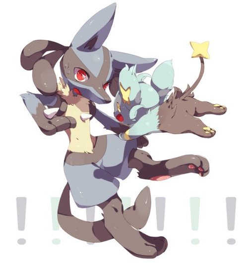 gourgeist - Lucario & Shinx by 4_deko