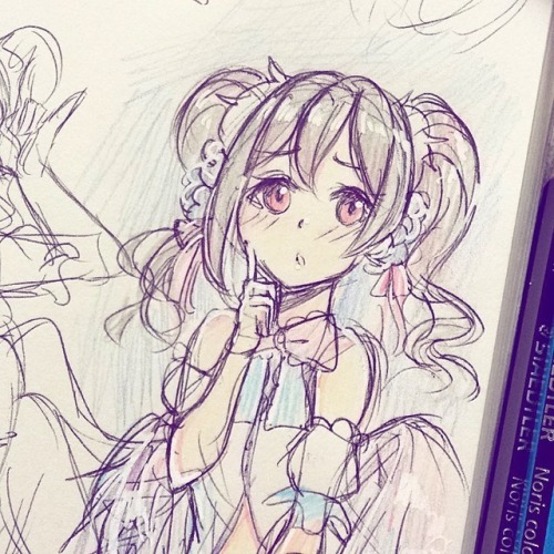 kuriidono:August sketchbook drawings from instagram~! ✨
