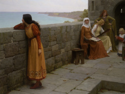 pre-raphaelisme:  The Hostage by Edmund Blair