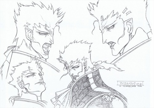 ca-tsuka:Character-design by Yutaka Minowa for “Vampire Hunter D: Bloodlust” movie direc