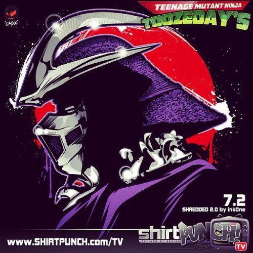 Shredded 2.0 available at Shirtpunch.com/TV Only for 24hrs So make sure you cop one before they gone! Don’t miss this one folks! Don’t start KiKn’ me talkin bout you missed it!..lol you got 24hrs!!! #shirtpunch #shirtpunchTV #inkoneart #inkone #tmnt...