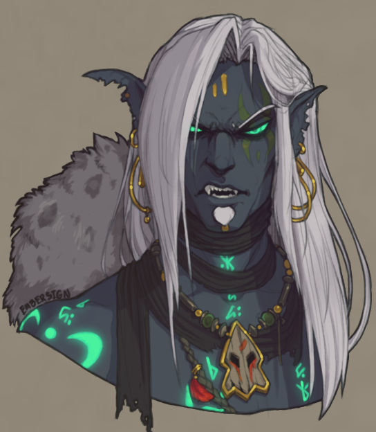 embersign: A portrait of WoW Ranirus for practice &lt;3
