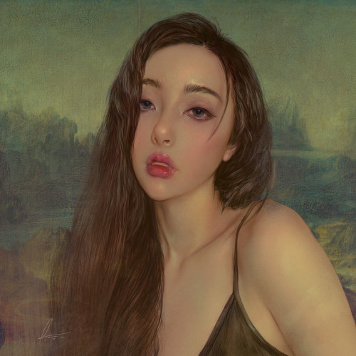 xsirboss:    Mona Lisa    fei Teng  https://www.artstation.com/artwork/xzgwyE