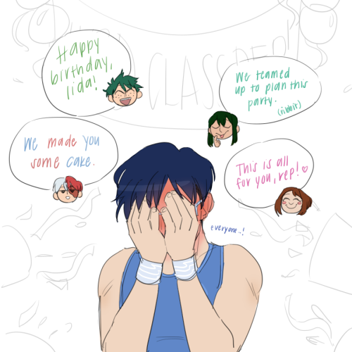 HAPPY BIRTHDAY TO MY BEST BOY, IIDA TENYA!!!!(he came back to the dorm after a jog and was met with 