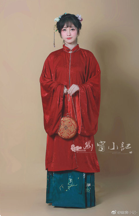 Ming dynasty -styled hanfu  from 幽窗小记- 