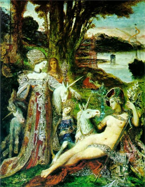 Gustave Moreau, The Unicorns (1885)