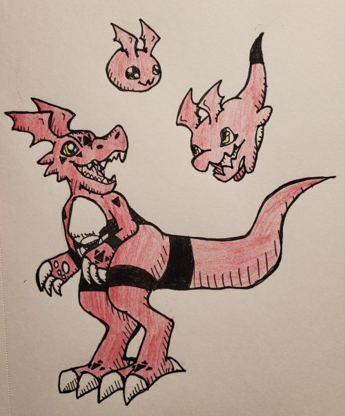 Havent Made Anyhting In Traditional Art In A WHILE So Here's A Guilmon