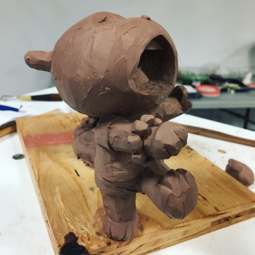 Took a sculpture class with andrea balasich! Made my raccoon boy!
