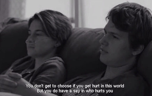 Tfios *crying* on We Heart It.