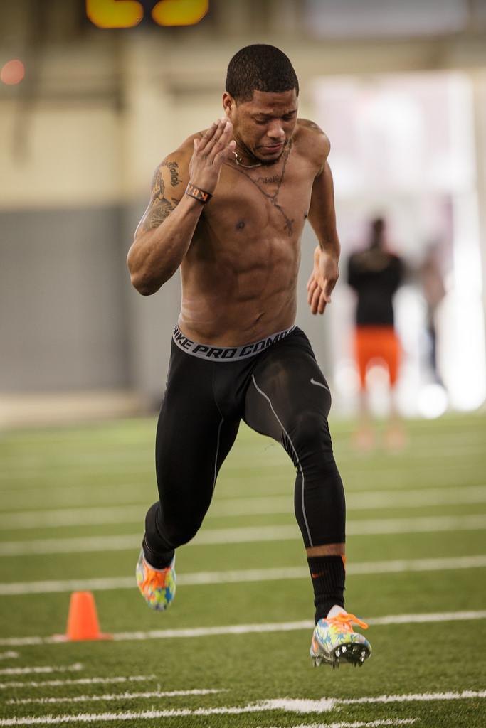 Josh Stewart, 2014 Oklahoma State pro day.