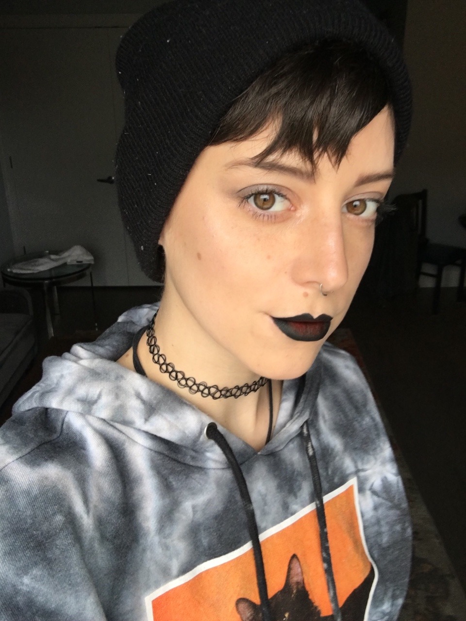 camdamage: camdamage:  ya local goth boi in the house.  Y'all see this look today