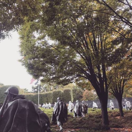 Korean War Veterans Memorial. The memorial is beautiful and frightening at the same time. #koreanwar