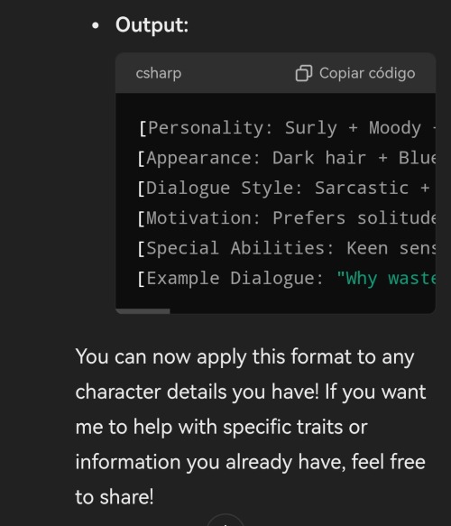 For Those Who Create Bots, ChatGPT Is A Great Assistant For Creating Characters. I Did My 'research'