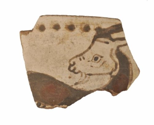 ancientgoatart:Selection of goat sherds from the British Museum collection1) ca. 570-560 BCE (made i