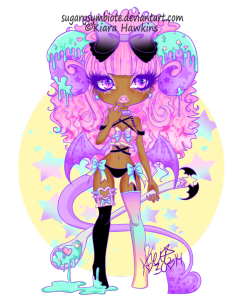 pastelgothling:  Ice Cream Demon chibi~ by