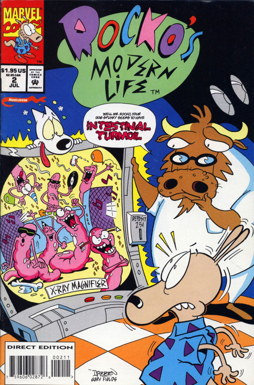 dudpendous:  Keeping with the Nick theme here’s Marvel Comics Rocko’s Modern Life which ran for only 7 issues. 