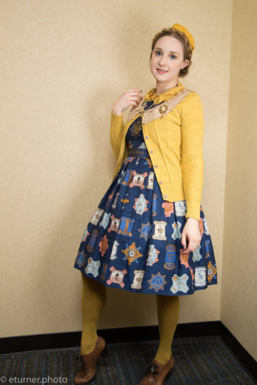 From our Japan Fest fashion show, I was representing Otome Kei. Accessories: Taobao or HandmadeCardi