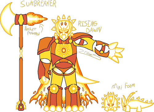 Rising Dawn, Guardian Of The Sun. Thirty Foot Tall Sun Demigod Woman