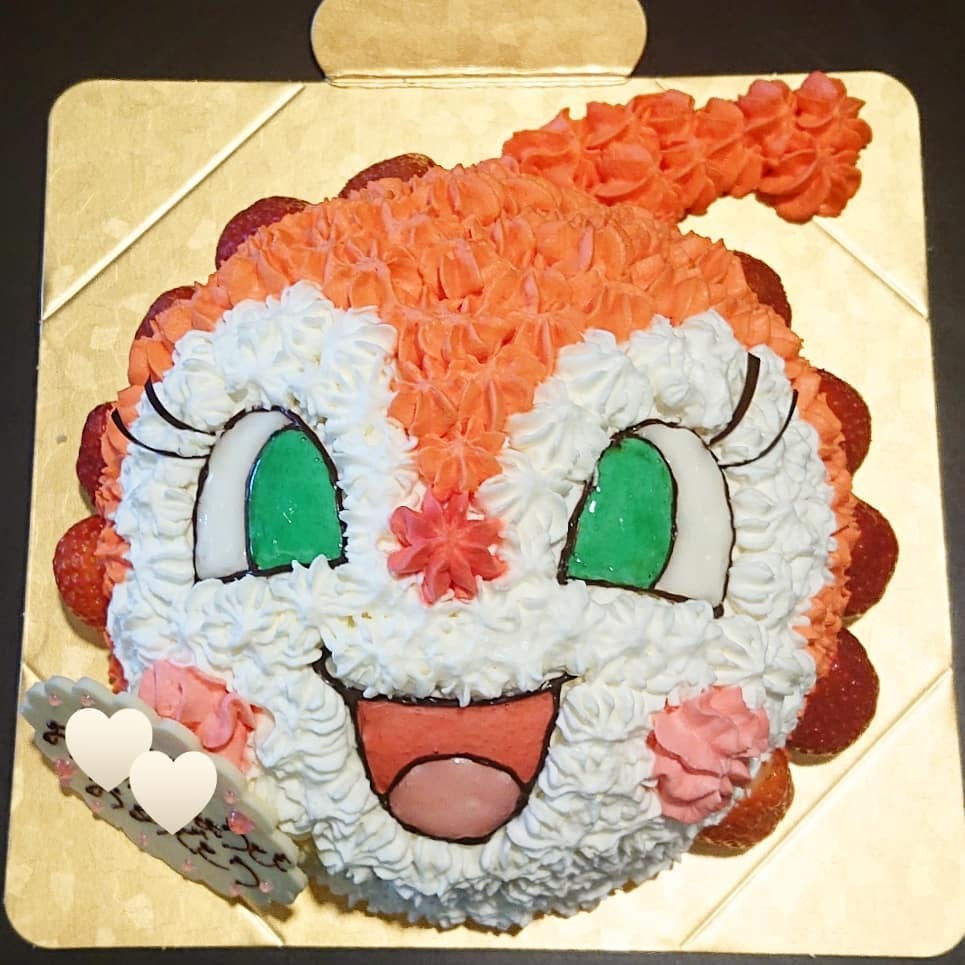 ケーキハウス アルディ 札幌市東区 特注ケーキ 今日のお誕生日おめでとうケーキは ドキンちゃん です とっても可愛らしくできあ