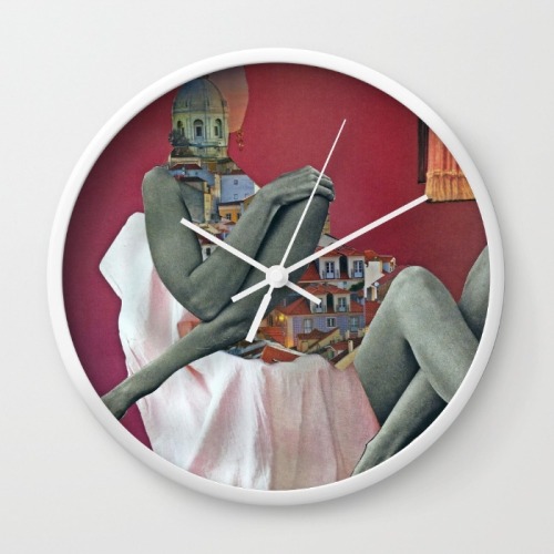 ‘Memories from Portugal’ wall clockAvailable at: society6.com/sarahkey