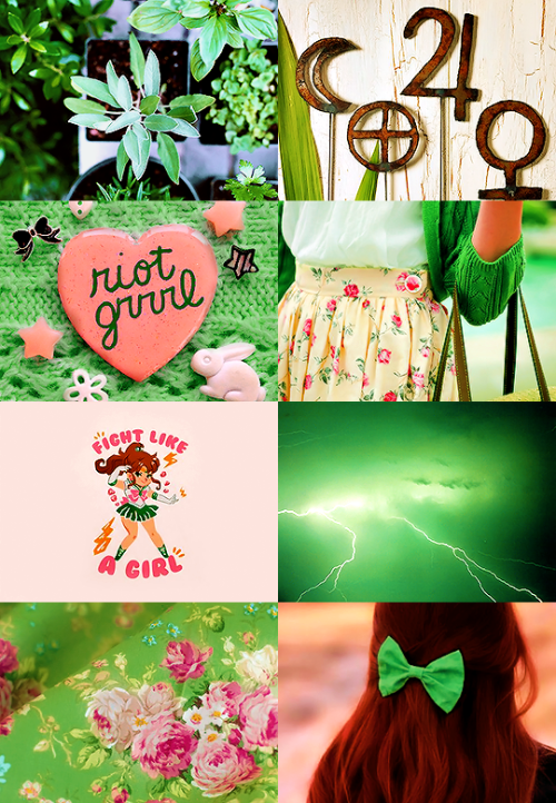 theairtwit:☽  sailor moon character aesthetic: sailor jupiter / makoto kino ☾