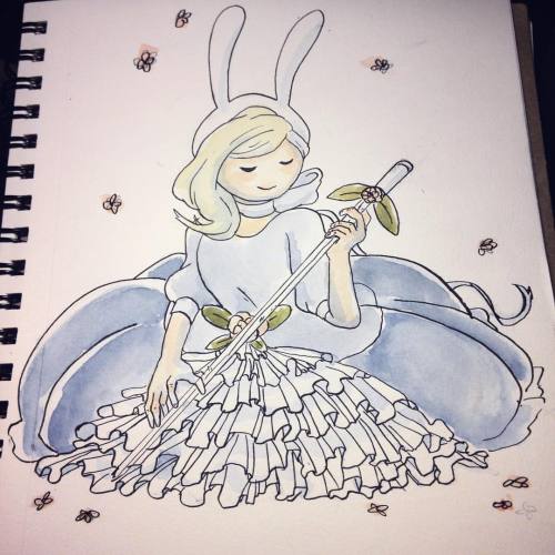 #inktober day 24! Throwin back to this dress @natazilla drew for Fionna a long time ago I love Adven