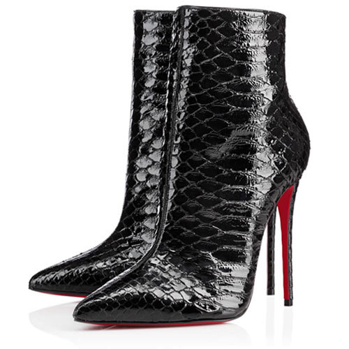 Sale red bottom heels-So Kate 120mm booty black python