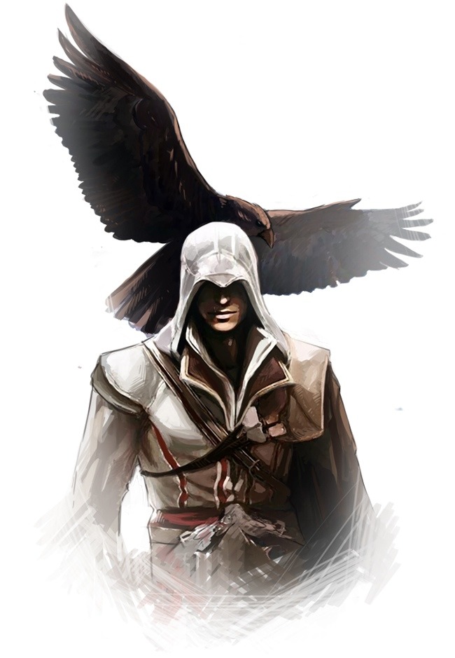 artistic-representation:  Ezio Auditore Art! 1) http://invisibleninja12.deviantart.com/art/Ezio-from-Assassin-s-Creed-131478864