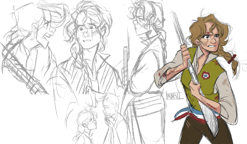 invisibleinnocence:rly just need an au where cosette fights on the barricades tbh